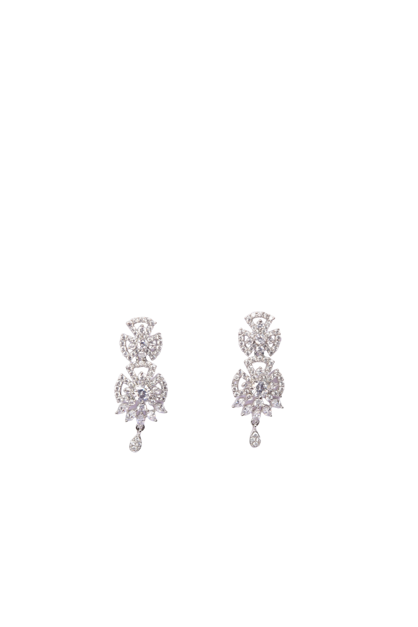 Namokriti Sparkling American Diamond Drop Earrings for Women – Bridal & Party Wear Jewelry
